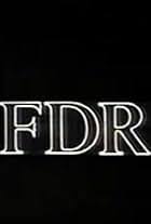 White serif 'FDR' logo text on a black background.
